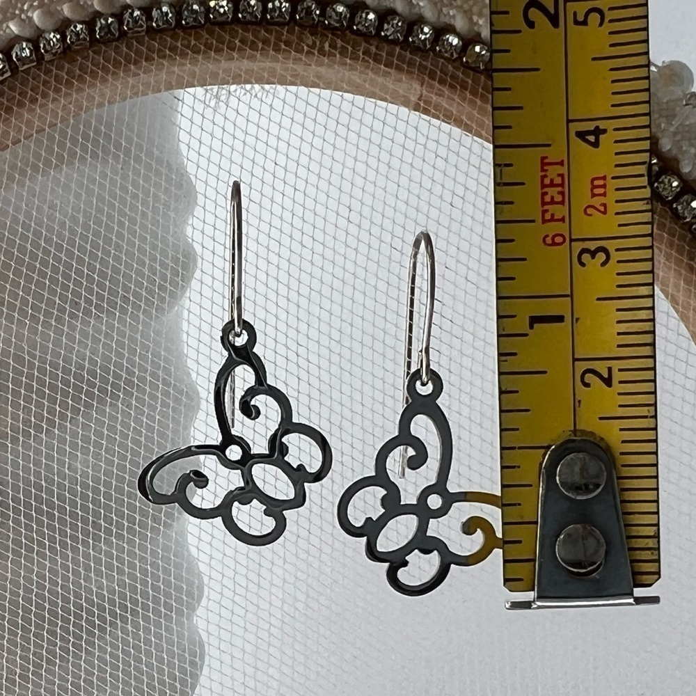 Butterfly Earrings Stainless Steel - Picture 4 of 10